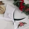 Removable Christmas Linen Collar, Embroidered Collar, Petter Pan Collar, Gift For Her , Vintage Embroidered Collar , Boho Style Collar