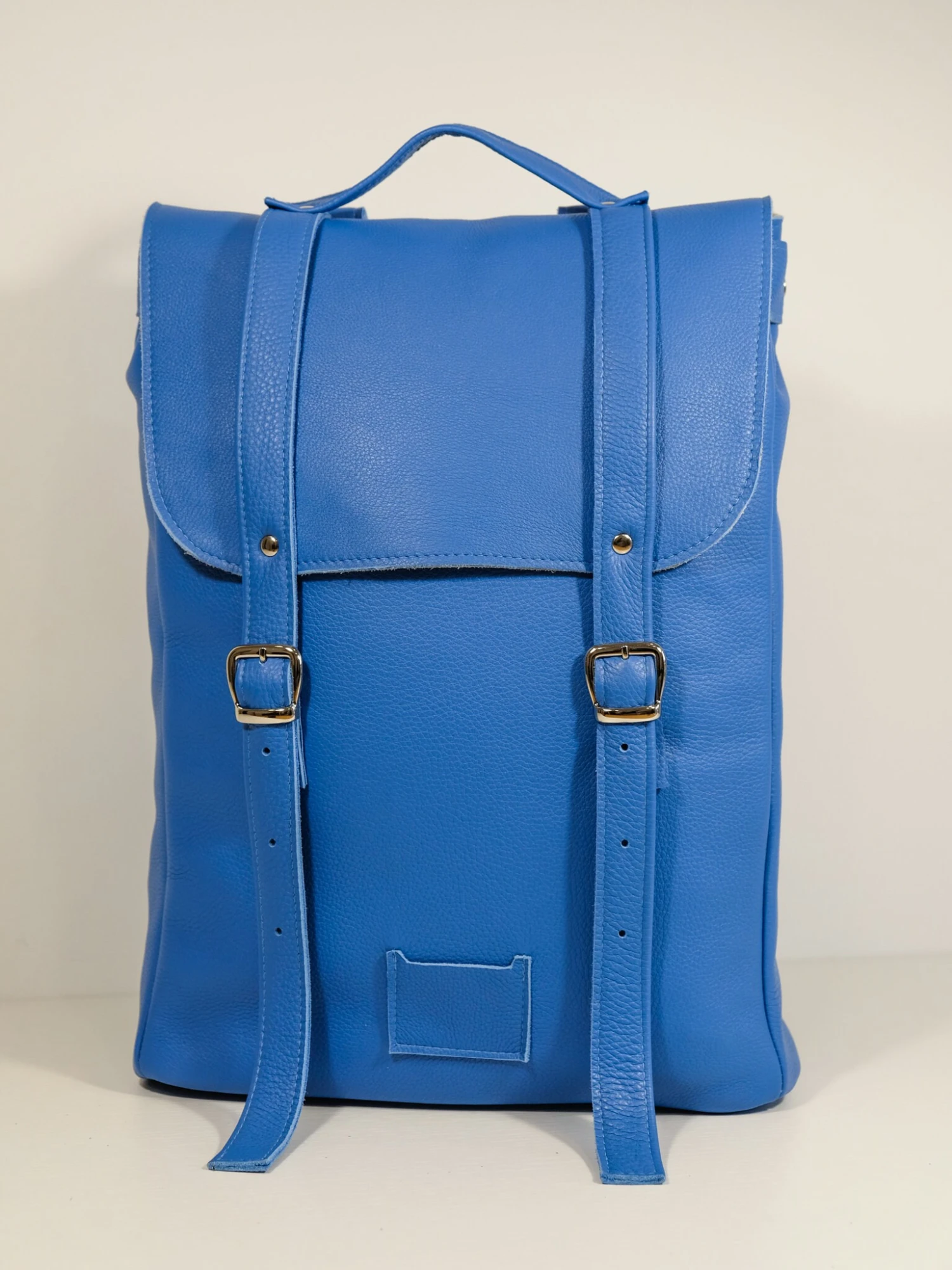 Sky-blue Crisped Middle Size Leather Backpack Rucksack / In Stock / Laptop Backpack / Leather Rucksack / Womens Backpack / Christmas Gift 3 Sky-blue Crisped Middle Size Leather Backpack Rucksack / In Stock / Laptop Backpack / Leather Rucksack / Womens Backpack / Christmas Gift