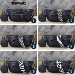 Belly Bag Leather With Extra Strap And Extra Wallet, Fanny Pack With Leather Belt And Patterned Belt, Women Shoulder Bag, Christmas Gift -Jewellery Soldes Boutique il fullxfull.5574294495 djbi