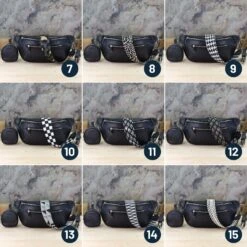 Belly Bag Leather With Extra Strap And Extra Wallet, Fanny Pack With Leather Belt And Patterned Belt, Women Shoulder Bag, Christmas Gift -Jewellery Soldes Boutique il fullxfull.5574294833 404v