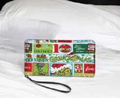 Grinch Christmas Leather Bag, Grinch Lover Handbag, Custom Leather Bag, Woman Handbag, Custom Leather Bag, HandBag Comes With Long Strap -Jewellery Soldes Boutique il fullxfull.5581412197 8i15