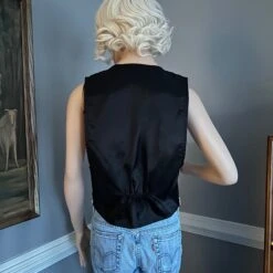 Vintage Santa Claus Christmas Tapestry Vest 90s M/L -Jewellery Soldes Boutique il fullxfull.5593546404 727t