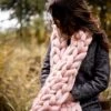 Chunky Knit Scarf, Oversized Scarf, Warm Scarf, Winter Scarf, Wool Scarf, Merino Scarf, Christmas Gift