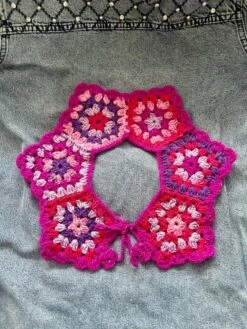 Detachable Colorful Collar, Removable Fringed Collar, Handmade Accessory, Oversized Collar,Wearable Art, Christmas Gift , Gift For Her -Jewellery Soldes Boutique il fullxfull.5602618776 cqmr