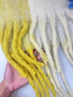 Mohair Reversible Scarf, Fluffy Blend Winter Scarf, Rainbow Plaid Scarf, Fringe Plaid Scarf, Cozy Scarf, Shawl, Christmas Gift -Jewellery Soldes Boutique il fullxfull.5602865243 2xw8