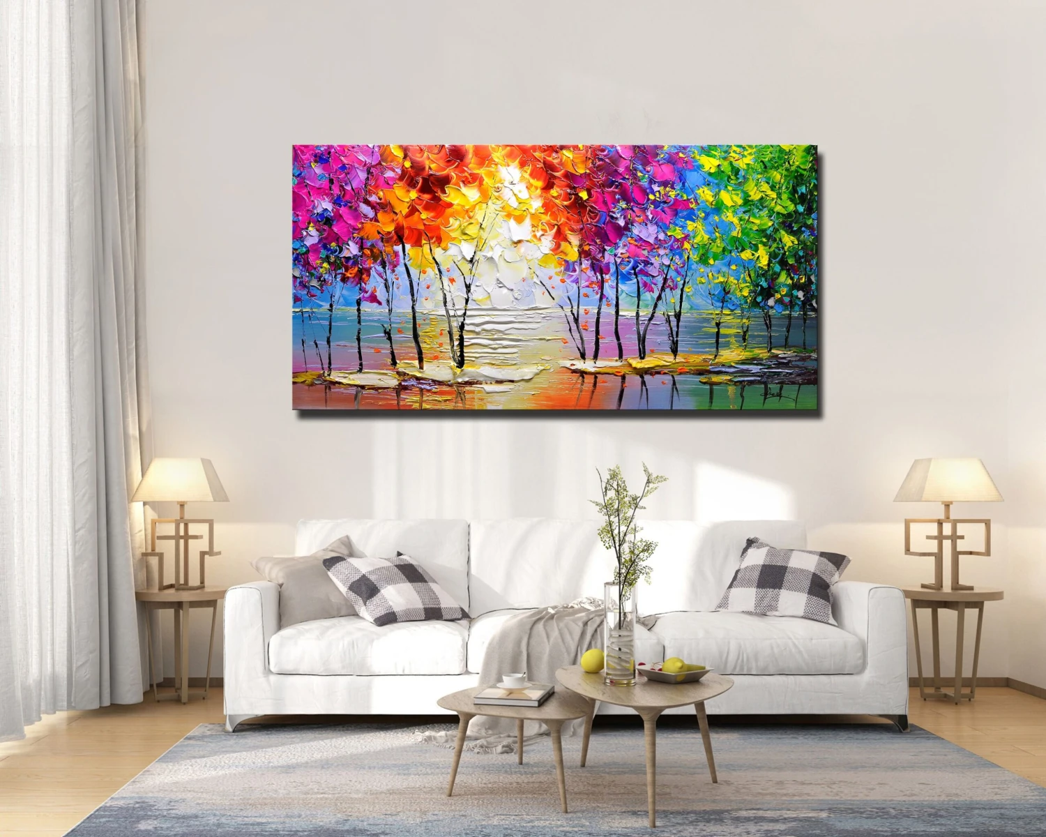 Original Acrylic Painting On Canvas Texture Forest Knife Abstract Art Wall Art For Living Room,bedroom,office,Personalized Christmas Gifts 4 Original Acrylic Painting On Canvas Texture Forest Knife Abstract Art Wall Art For Living Room,bedroom,office,Personalized Christmas Gifts - Image 2