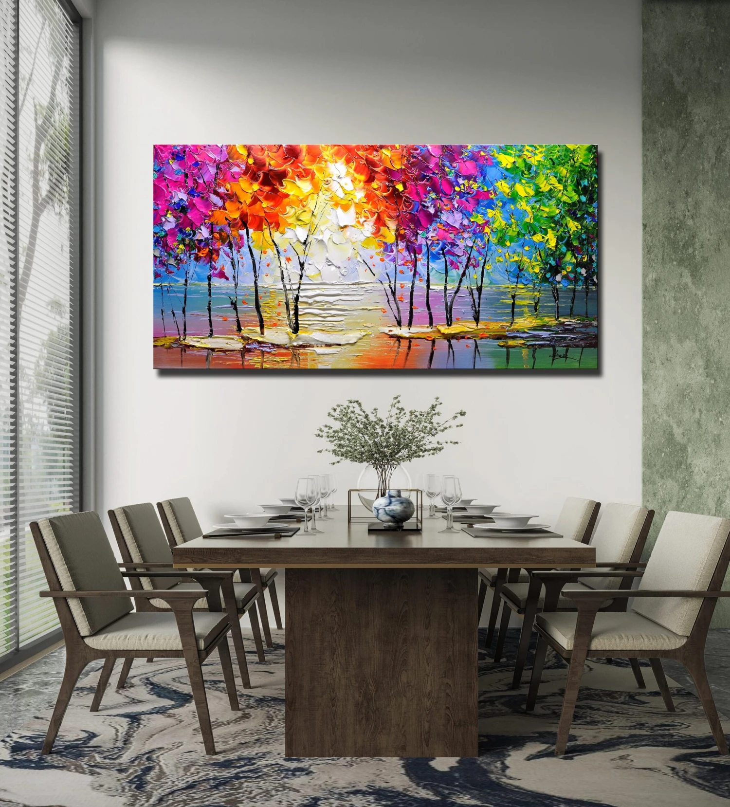 Original Acrylic Painting On Canvas Texture Forest Knife Abstract Art Wall Art For Living Room,bedroom,office,Personalized Christmas Gifts 8 Original Acrylic Painting On Canvas Texture Forest Knife Abstract Art Wall Art For Living Room,bedroom,office,Personalized Christmas Gifts - Image 6