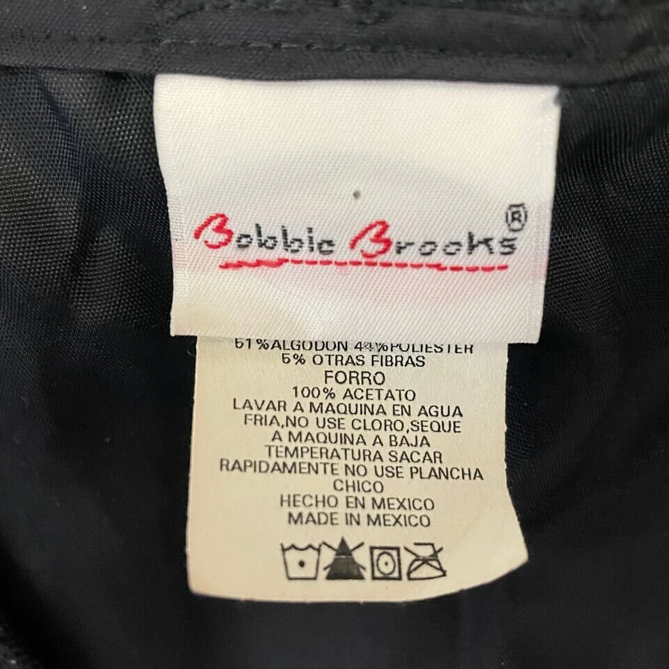 Vintage 90s Bobbie Brooks Black Needlepoint Tapestry Christmas Santa Vest Size S 10 Vintage 90s Bobbie Brooks Black Needlepoint Tapestry Christmas Santa Vest Size S - Image 8