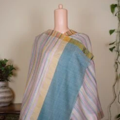 Luxury Stoles, Green Palla Handwoven Pashmina Wrap With Zari Borders, Christmas/ New Year Gift -Jewellery Soldes Boutique il fullxfull.5618056292 2qfb