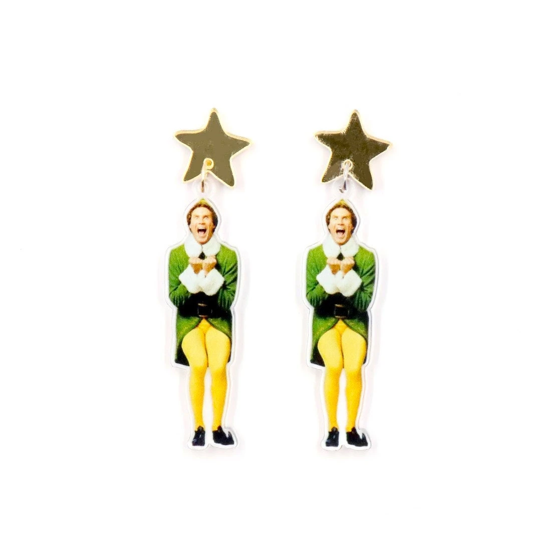Elf - Buddy Christmas Earrings 4 Elf - Buddy Christmas Earrings - Image 2