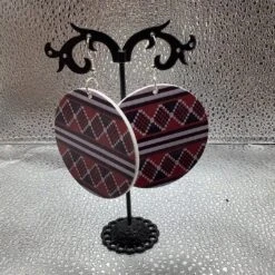 Round Christmas Earrings