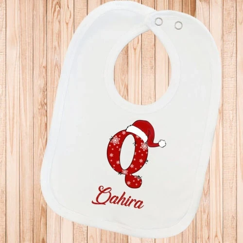 Personalised Christmas Baby Bibs | Custom Baby Bib | Cotton Drooling Bib | Newborn Baby Gift 10 Personalised Christmas Baby Bibs | Custom Baby Bib | Cotton Drooling Bib | Newborn Baby Gift - Image 8