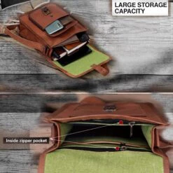 Leather Satchel Crossbody Bag, Men Women Genuine Leather Messenger Shoulder Bag Cross Body Bag I-Pad Bag For Men Christmas Gift Him Her 11 Leather Satchel Crossbody Bag, Men Women Genuine Leather Messenger Shoulder Bag Cross Body Bag I-Pad Bag For Men Christmas Gift Him Her -Jewellery Soldes Boutique il fullxfull.5629244863 4pl2