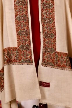 Authentic Pashmina Cashmere Shawl, Handmade Beige Kashmiri Pashmina Silk Shawl, Premium Cashmere Scarfs, Soft & Warm Shawls, Christmas Gift -Jewellery Soldes Boutique il fullxfull.5631679732 4h2i