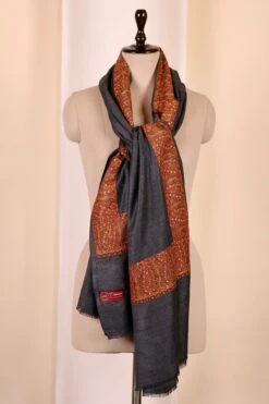 Elegant Pashmina Cashmere Shawl, Dark Grey Handmade Kashmiri Pashmina Silk Shawl, Premium Cashmere Scarfs, Soft & Warm Shawls Christmas Gift -Jewellery Soldes Boutique il fullxfull.5631733148 4g45