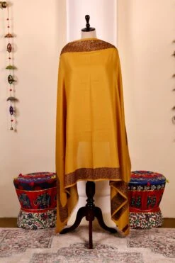 Elegant Pashmina Cashmere Shawl, Yellow Handmade Kashmiri Pashmina Silk Shawl, Premium Cashmere Scarfs, Soft & Warm Shawls, Christmas Gift -Jewellery Soldes Boutique il fullxfull.5631747484 jofs