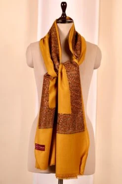 Elegant Pashmina Cashmere Shawl, Yellow Handmade Kashmiri Pashmina Silk Shawl, Premium Cashmere Scarfs, Soft & Warm Shawls, Christmas Gift -Jewellery Soldes Boutique il fullxfull.5631748040 puqa