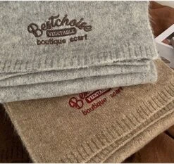 Cashmere Winter Scarf, Warm Cosy Soft Scarf, Thickened Chunky Knit Scarf, Long Colorful, Christmas Gift -Jewellery Soldes Boutique il fullxfull.5634639020 1t0a