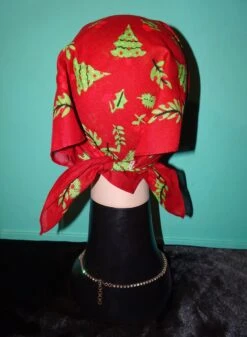 Vintage Christmas Tree & Holly Bandana -Jewellery Soldes Boutique il fullxfull.5644052513 mtzu