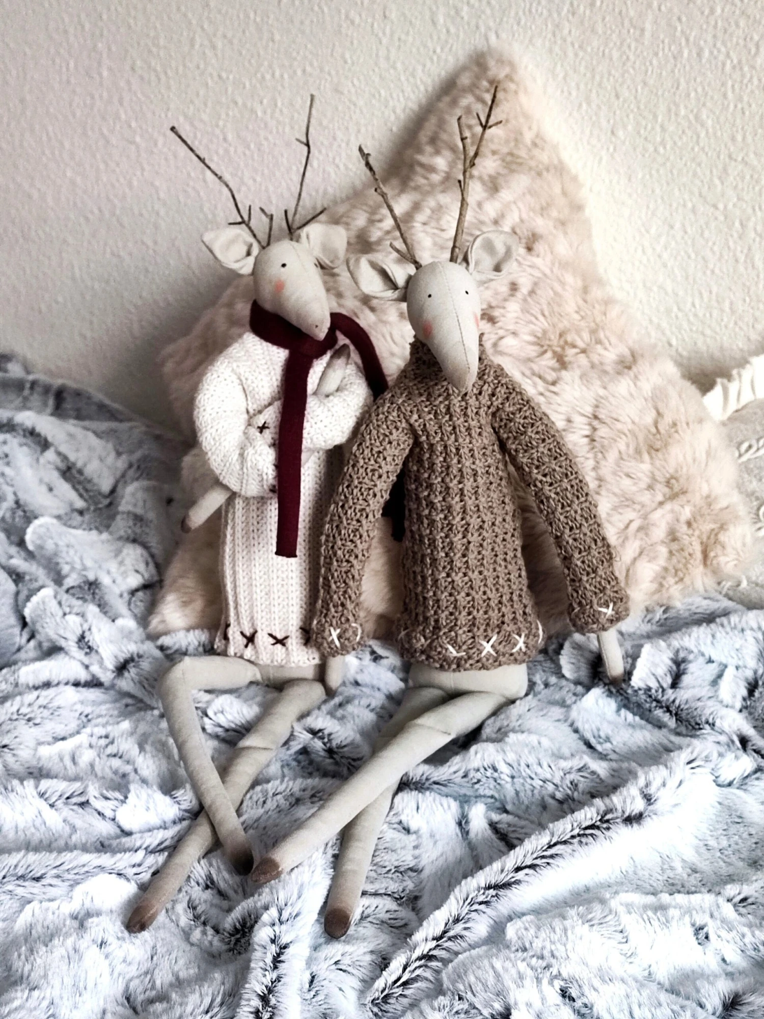 Tilda Christmas Deer Scandinavian Christmas Decorations Handmade Unique Christmas Gifts Textile Tilda Reindeer Elk Nordic Christmas Toys 4 Tilda Christmas Deer Scandinavian Christmas Decorations Handmade Unique Christmas Gifts Textile Tilda Reindeer Elk Nordic Christmas Toys - Image 2