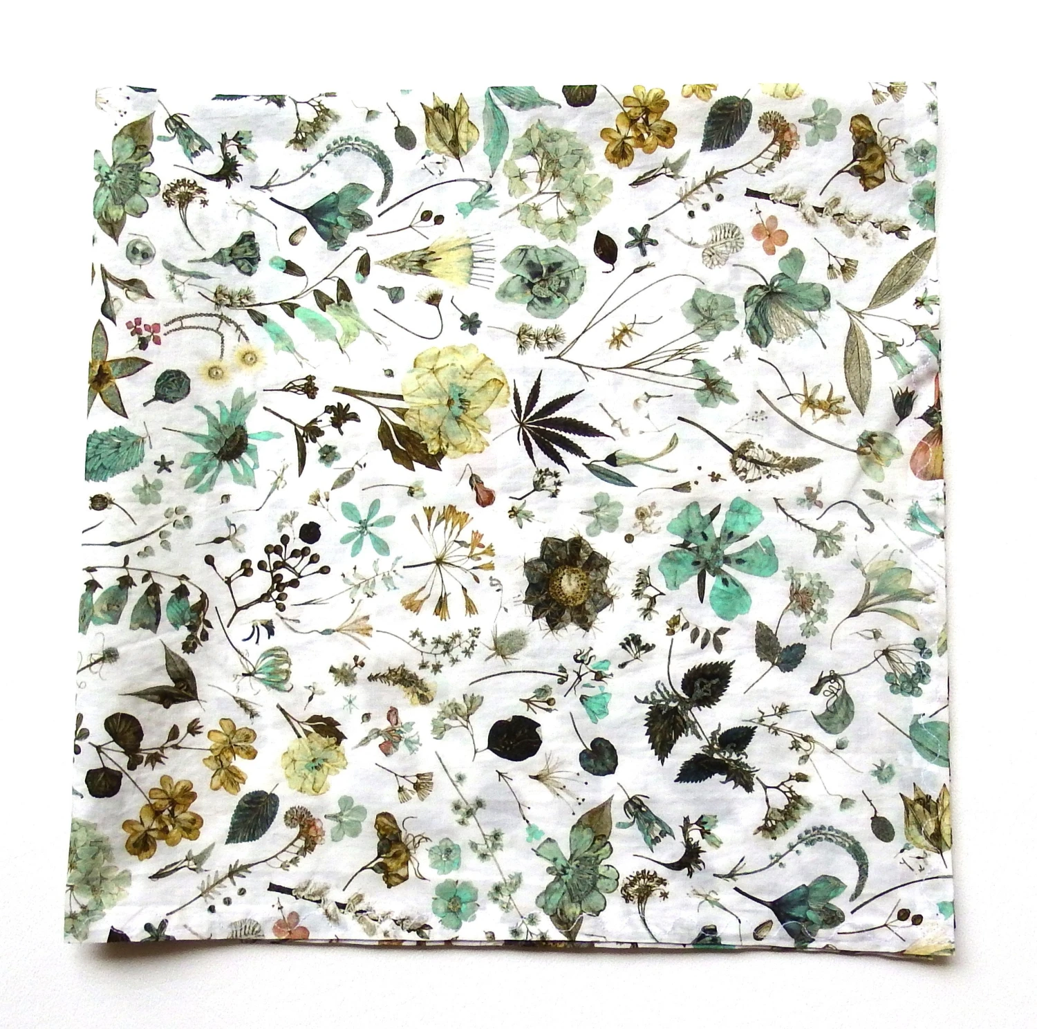 Liberty Of London Bandana, Botanical Garden, Hydrangeas, Blues, Lightweight Christmas Scarf, Luxurious Cotton Lawn, 22" Square, Quiet Luxury 4 Liberty Of London Bandana, Botanical Garden, Hydrangeas, Blues, Lightweight Christmas Scarf, Luxurious Cotton Lawn, 22" Square, Quiet Luxury - Image 2