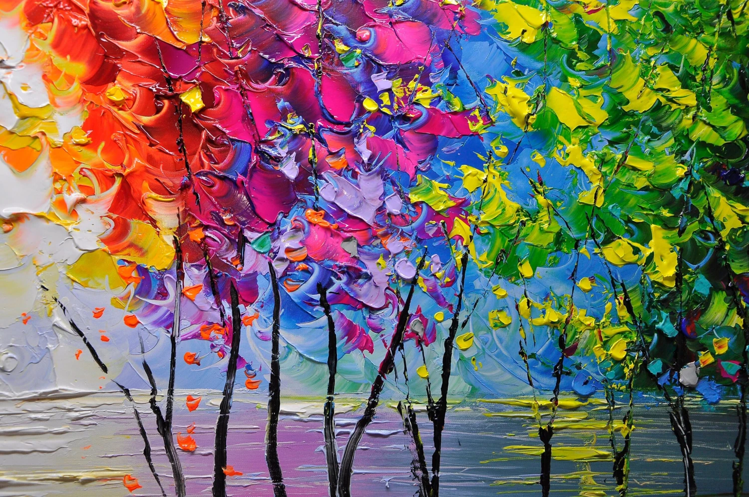 Original Acrylic Painting On Canvas Texture Forest Knife Abstract Art Wall Art For Living Room,bedroom,office,Personalized Christmas Gifts 11 Original Acrylic Painting On Canvas Texture Forest Knife Abstract Art Wall Art For Living Room,bedroom,office,Personalized Christmas Gifts - Image 9