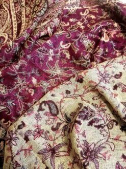 Double Sided Floral Pashmina Shawl Scarf / Christmas Gift For Her / Woman Scarves / Shawl And Wraps / Birthdays Gift / Gift Scarves Shawl