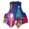 VTG Handmade Christmas Vest Ugly Applique Santa Jingle Bell Kitschy L XL Women's -Jewellery Soldes Boutique il fullxfull.5656506665 79nh