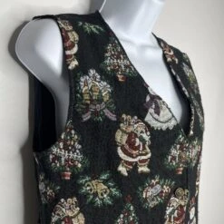 Vintage 90s Bobbie Brooks Black Needlepoint Tapestry Christmas Santa Vest Size S 13 Vintage 90s Bobbie Brooks Black Needlepoint Tapestry Christmas Santa Vest Size S -Jewellery Soldes Boutique il fullxfull.5659505859 c0ee