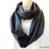 Black Leather Scarf- Infinity Scarf Women- Christmas Gift Ideas- Leather Anniversary Gift For Man- Unisex Gift Loop- Black Winter Accessory -Jewellery Soldes Boutique il fullxfull.566065608 nnug