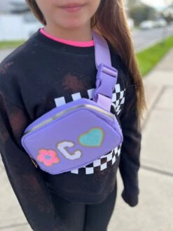 Personalized Belt Bag Girl Birthday Gift Custom Fanny Pack Gift For Girl Toddler Purse Christmas Present Tween Customized Letter Patch Bag