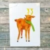 SECONDS SALE A5 Reindeer Christmas Card | Xmas Illustration | Winter | Rudolph | Festive | Snow | Ink | Watercolour | Sale | -Jewellery Soldes Boutique il fullxfull.5673725675 ay76