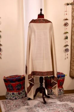 Authentic Pashmina Cashmere Shawl, Handmade Beige Kashmiri Pashmina Silk Shawl, Premium Cashmere Scarfs, Soft & Warm Shawls, Christmas Gift -Jewellery Soldes Boutique il fullxfull.5679748023 nw6e