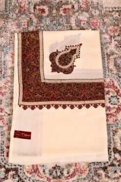 Authentic Pashmina Cashmere Shawl, Handmade White Kashmiri Pashmina Silk Shawl, Premium Cashmere Scarfs, Soft & Warm Shawls, Christmas Gift -Jewellery Soldes Boutique il fullxfull.5679751069 cw1i