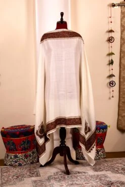 Authentic Pashmina Cashmere Shawl, Handmade White Kashmiri Pashmina Silk Shawl, Premium Cashmere Scarfs, Soft & Warm Shawls, Christmas Gift -Jewellery Soldes Boutique il fullxfull.5679751455 kjfl