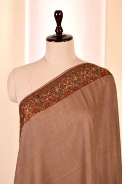 Authentic Pashmina Cashmere Shawl, Handmade Brown Kashmiri Pashmina Silk Shawl, Premium Cashmere Scarfs, Soft & Warm Shawls, Christmas Gift -Jewellery Soldes Boutique il fullxfull.5679774183 6f1t
