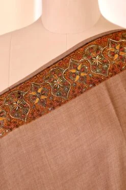 Authentic Pashmina Cashmere Shawl, Handmade Brown Kashmiri Pashmina Silk Shawl, Premium Cashmere Scarfs, Soft & Warm Shawls, Christmas Gift -Jewellery Soldes Boutique il fullxfull.5679774539 2gcq