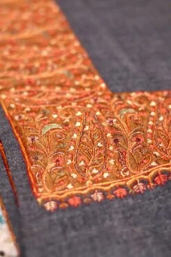 Elegant Pashmina Cashmere Shawl, Dark Grey Handmade Kashmiri Pashmina Silk Shawl, Premium Cashmere Scarfs, Soft & Warm Shawls Christmas Gift -Jewellery Soldes Boutique il fullxfull.5679801255 hul2