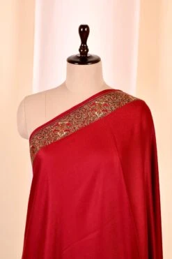 Elegant Pashmina Cashmere Shawl, Red Handmade Kashmiri Pashmina Silk Shawl, Premium Cashmere Scarfs, Soft & Warm Shawls, Christmas Gift -Jewellery Soldes Boutique il fullxfull.5679824615 hinx