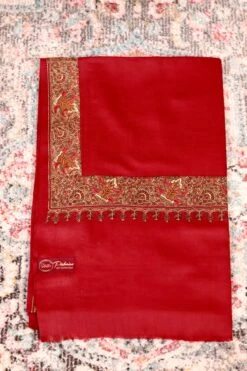 Elegant Pashmina Cashmere Shawl, Red Handmade Kashmiri Pashmina Silk Shawl, Premium Cashmere Scarfs, Soft & Warm Shawls, Christmas Gift -Jewellery Soldes Boutique il fullxfull.5679824709 hebh