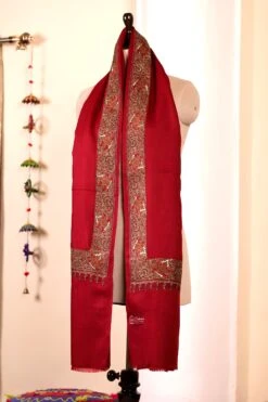 Elegant Pashmina Cashmere Shawl, Red Handmade Kashmiri Pashmina Silk Shawl, Premium Cashmere Scarfs, Soft & Warm Shawls, Christmas Gift -Jewellery Soldes Boutique il fullxfull.5679825041 ctqh