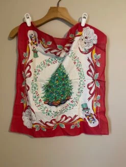 Vintage CHRISTMAS Cotton BANDANA