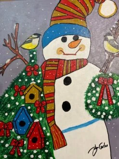 CHRISTMAS Collection - Frosty Houses And Birds