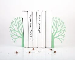 Metal Bookends - Spring Mint - // Modern Home Nursery Decor // Housewarming // Christmas // New Baby // Baby Shower Gift // FREE SHIPPING -Jewellery Soldes Boutique il fullxfull.590242512 numm
