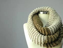 Christmas Sale, Knit Scarf, Knitted Infinity Scarf, Chunky Cowl Scarf, Hood Loop, For Man - Women Unisex Circle Scarf, Scarves -Jewellery Soldes Boutique il fullxfull.656585718 iohr