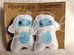 Yeti Hand Warmers - Pocket Size Abominable Snowman - Mini Stuffed Yeti - Christmas Gift - Stocking Stuffer -Jewellery Soldes Boutique il fullxfull.659611087 pmnv
