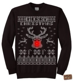 Rudolph "LIGHT UP" Ugly Christmas Sweater Party - Holiday Sweater - Men - Ladies - Unisex S, M ,l , Xl, Xxl, 3xl -Jewellery Soldes Boutique il fullxfull.688553428 1llg