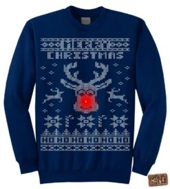 Rudolph "LIGHT UP" Ugly Christmas Sweater Party - Holiday Sweater - Men - Ladies - Unisex S, M ,l , Xl, Xxl, 3xl -Jewellery Soldes Boutique il fullxfull.688553598 du3t