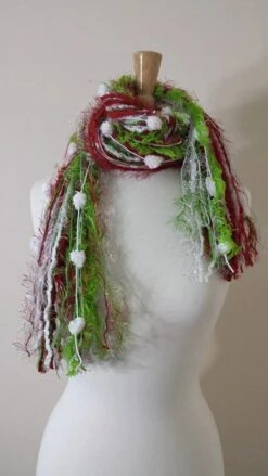 BEST SELLER Christmas Scarf, The Grinchie, Necklace Scarf, Knotted Scarf, Fringe Scarf, Lime And Red Scarf, Scarf For Christmas Party 9 BEST SELLER Christmas Scarf, The Grinchie, Necklace Scarf, Knotted Scarf, Fringe Scarf, Lime And Red Scarf, Scarf For Christmas Party -Jewellery Soldes Boutique il fullxfull.688787242 khhn
