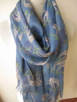 Sloth Scarf EXPRESS SHIPPING - Holiday Fashion - Christmas Gift - 2023 Women Fashion Accessory -lazy Animal Scarves/Gift Unisex Scarves2012 -Jewellery Soldes Boutique il fullxfull.690834170 o7gi
